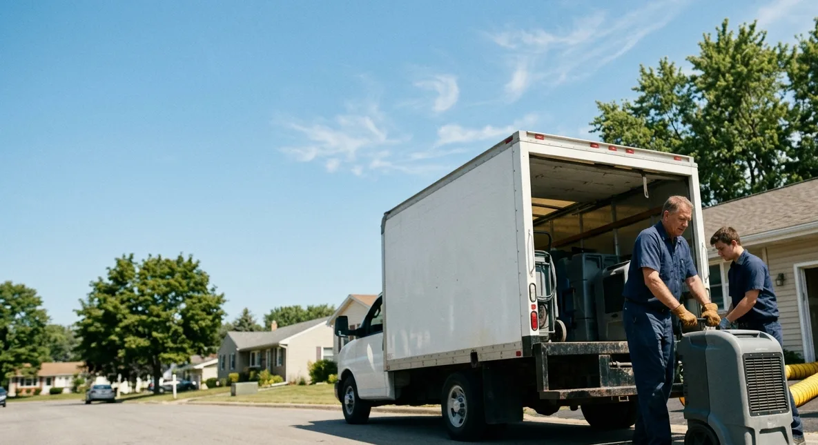 Water Damage Cleanup in Farmersville, OH near me